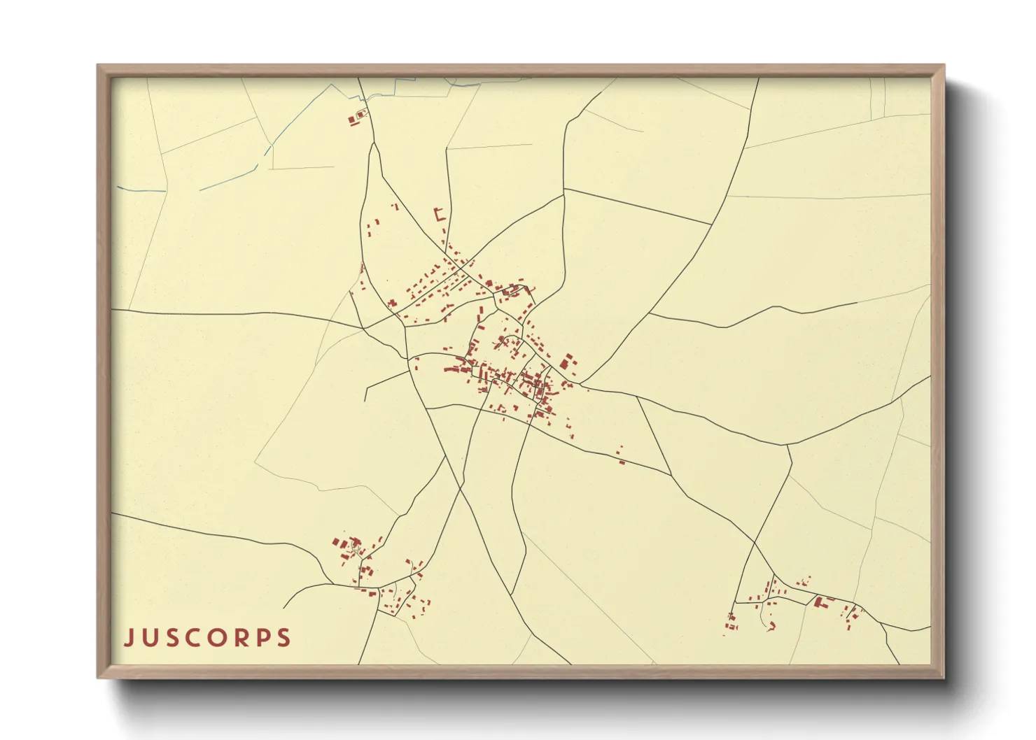 Une affiche de carte sur Juscorps