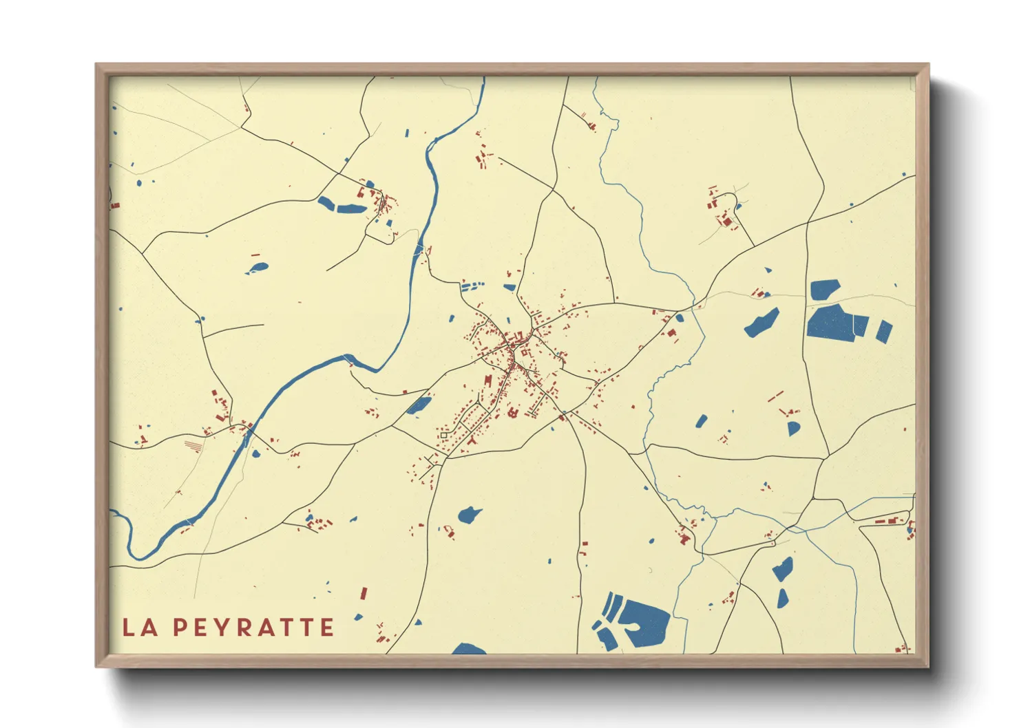 Une affiche de carte sur La Peyratte