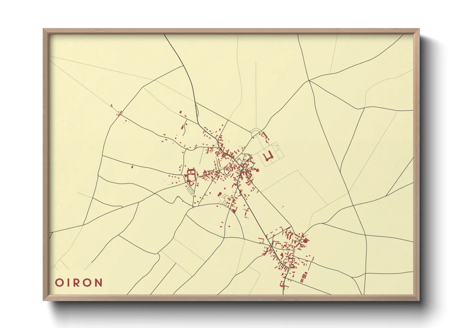 Une affiche de carte sur Oiron