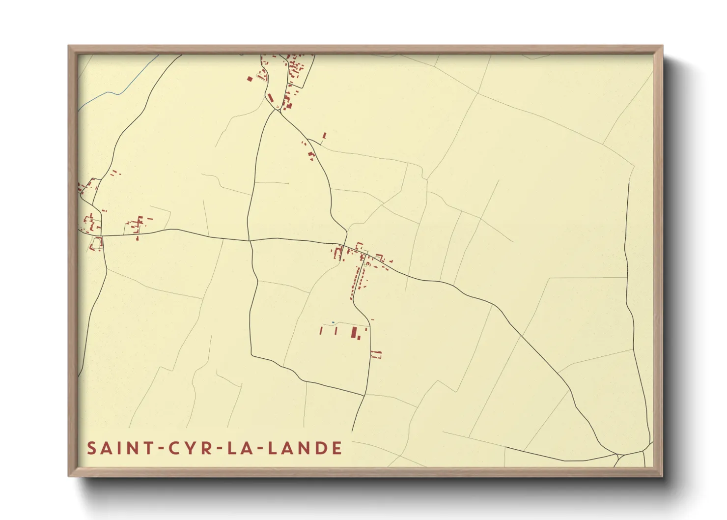 Une affiche de carte sur Saint-Cyr-la-Lande