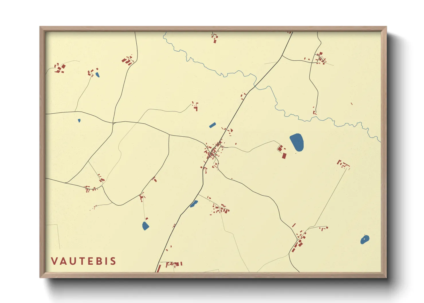 Une affiche de carte sur Vautebis