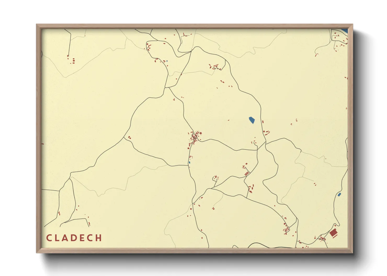 Une affiche de carte sur Cladech