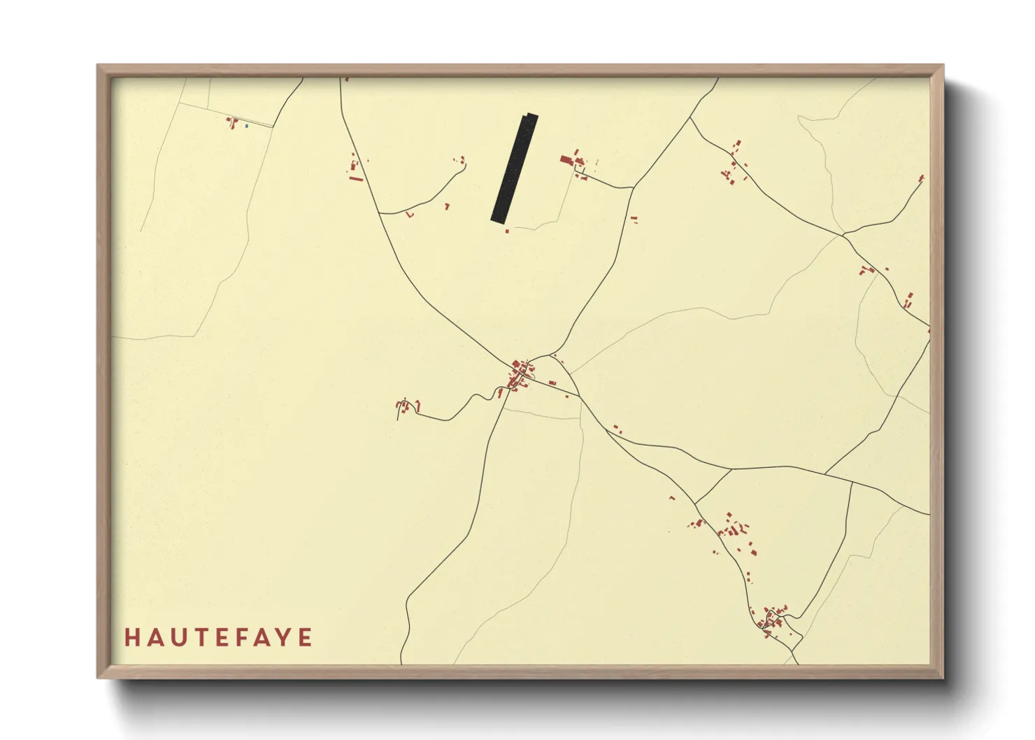 Une affiche de carte sur Hautefaye