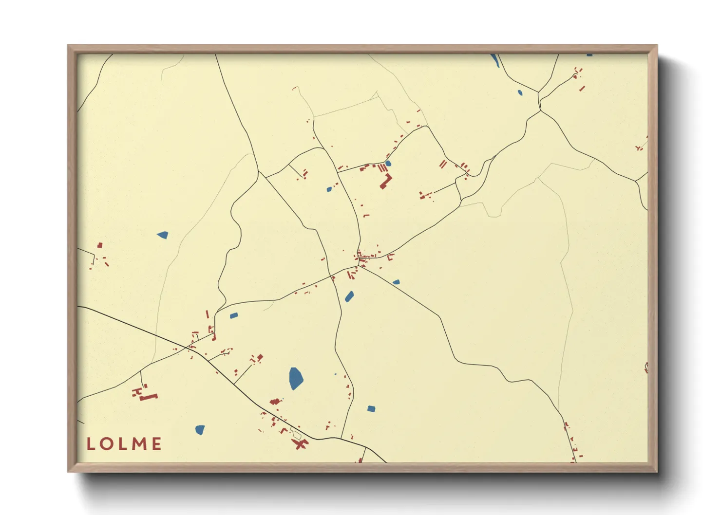 Une affiche de carte sur Lolme