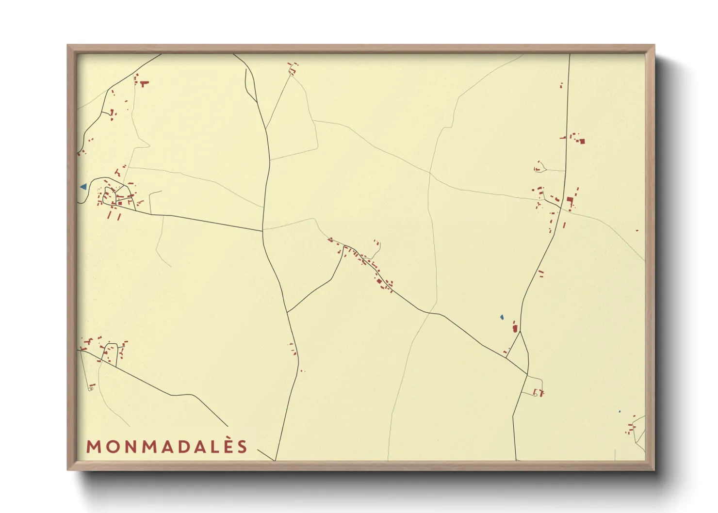 Une affiche de carte sur Monmadalès