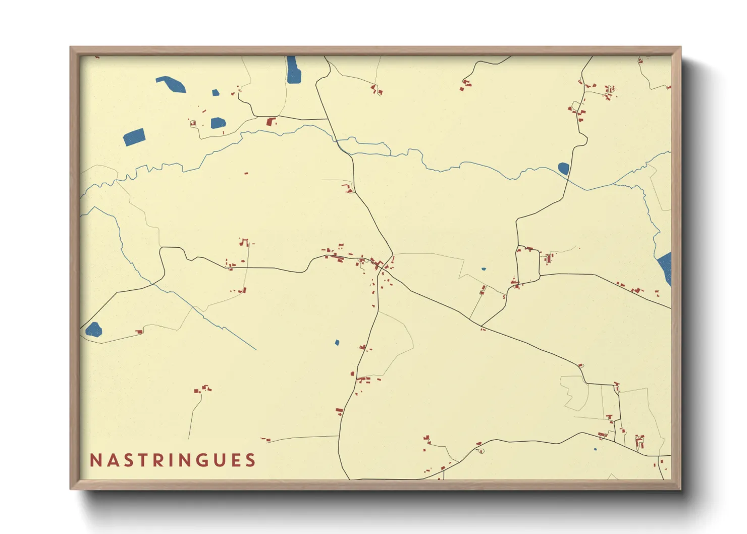 Une affiche de carte sur Nastringues