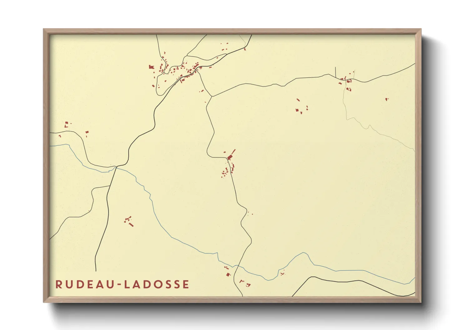 Une affiche de carte sur Rudeau-Ladosse