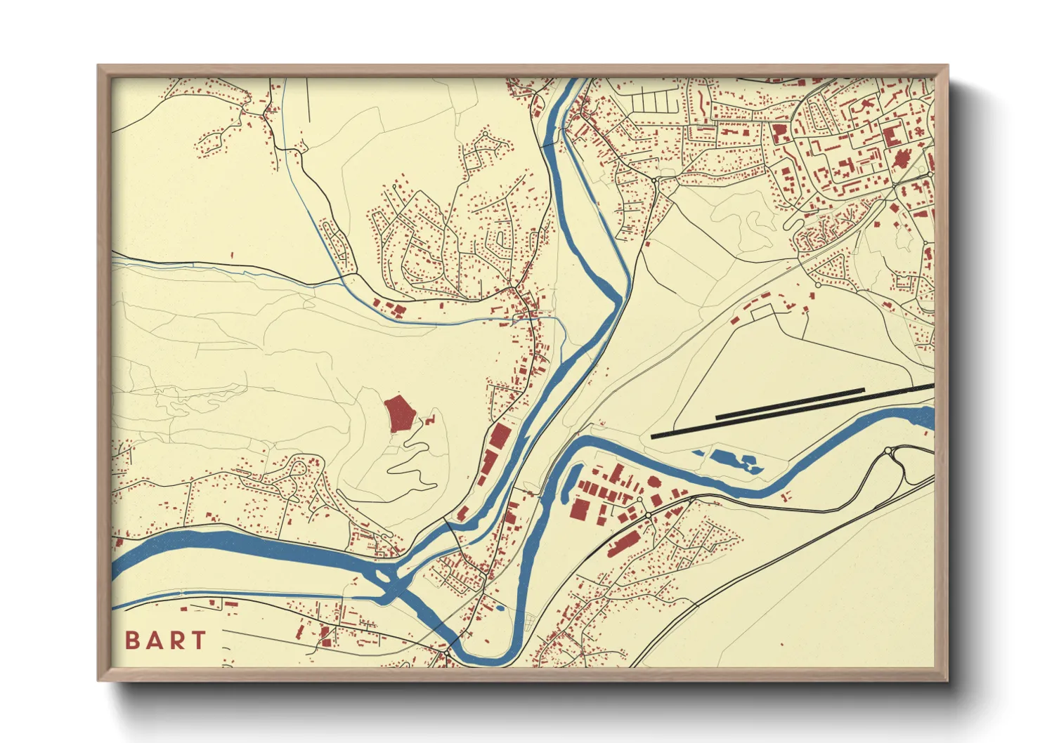 Une affiche de carte sur Bart