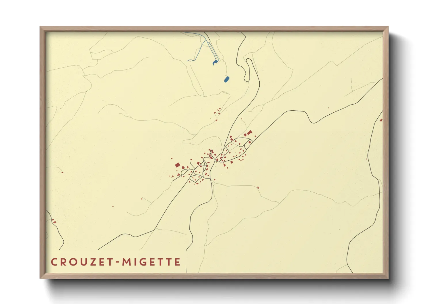 Une affiche de carte sur Crouzet-Migette
