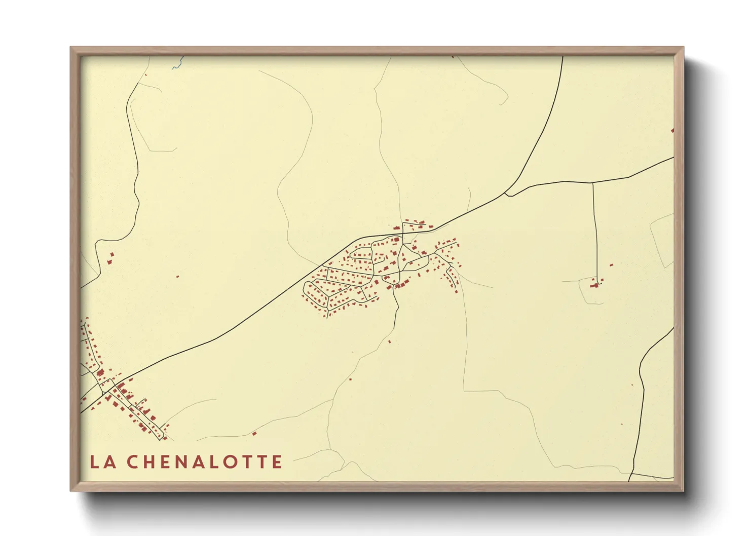 Une affiche de carte sur La Chenalotte