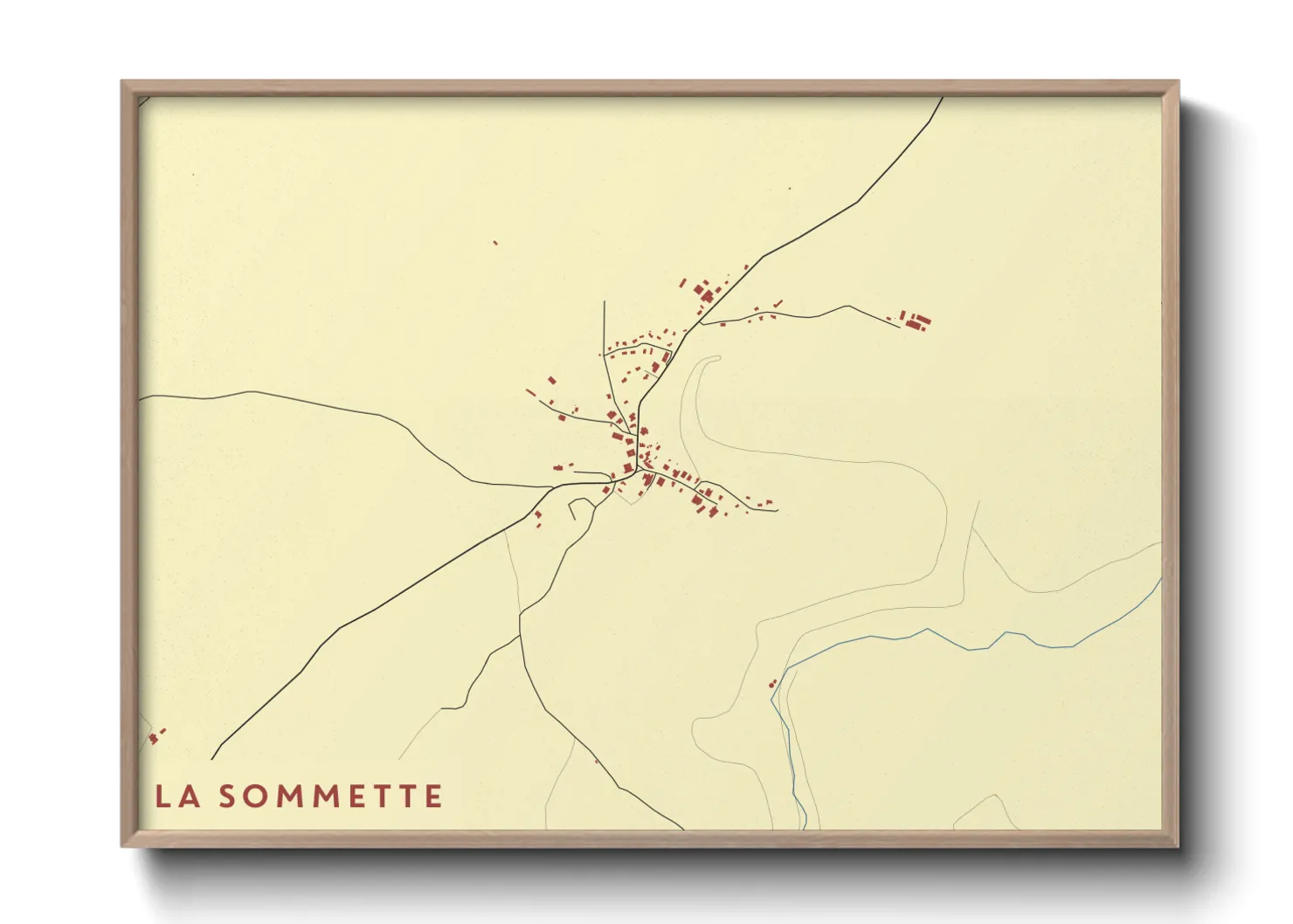 Une affiche de carte sur La Sommette
