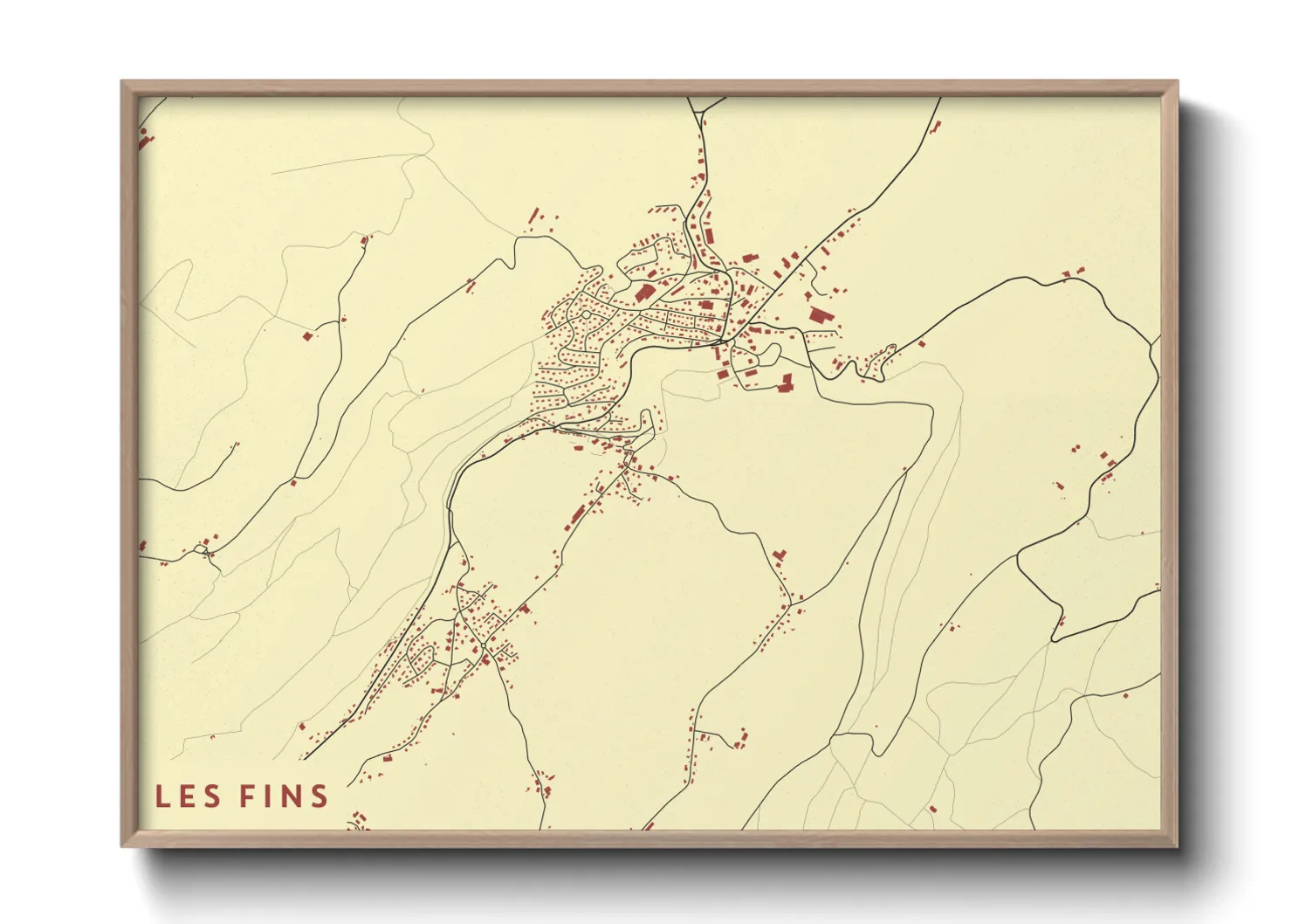 Une affiche de carte sur Les Fins