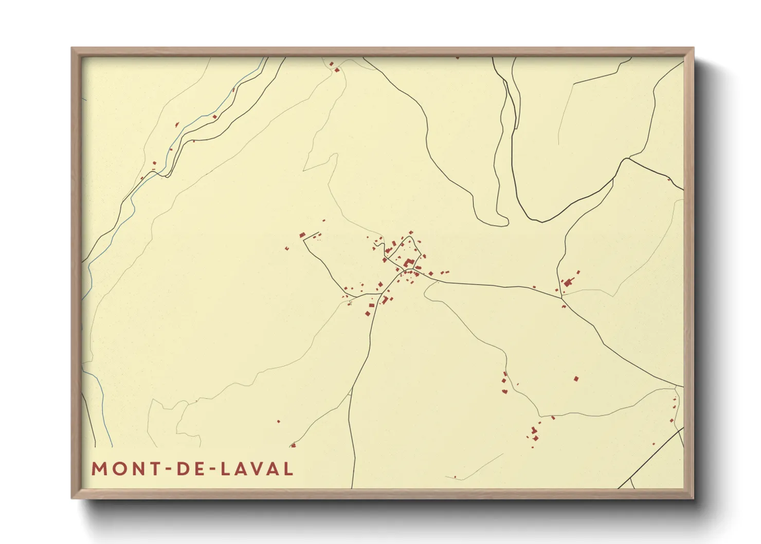 Une affiche de carte sur Mont-de-Laval