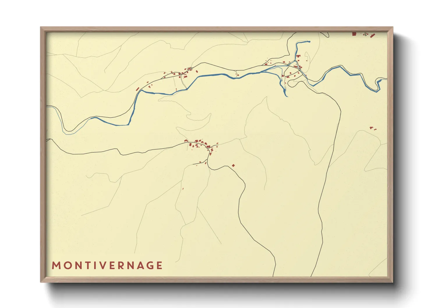 Une affiche de carte sur Montivernage