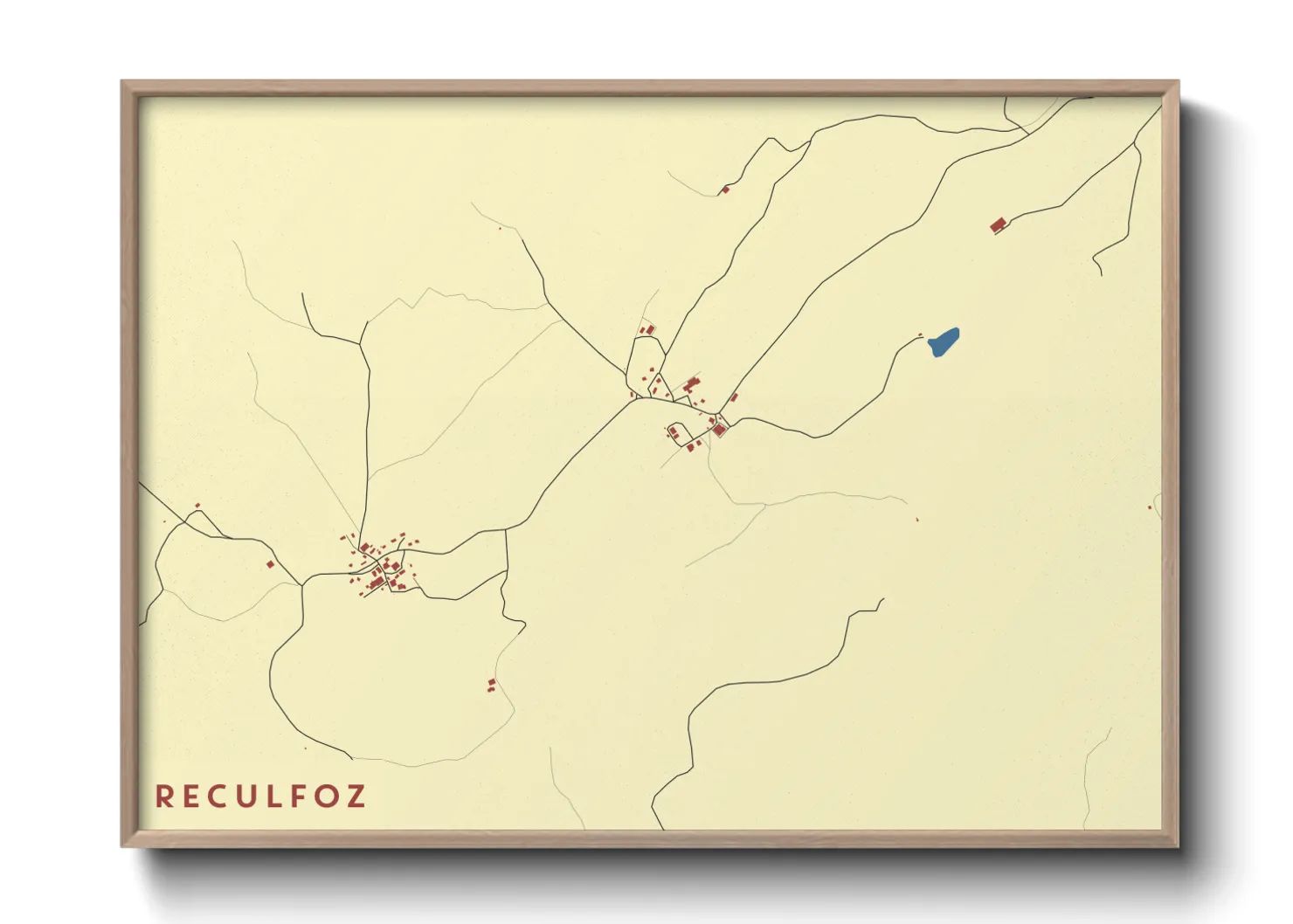 Une affiche de carte sur Reculfoz