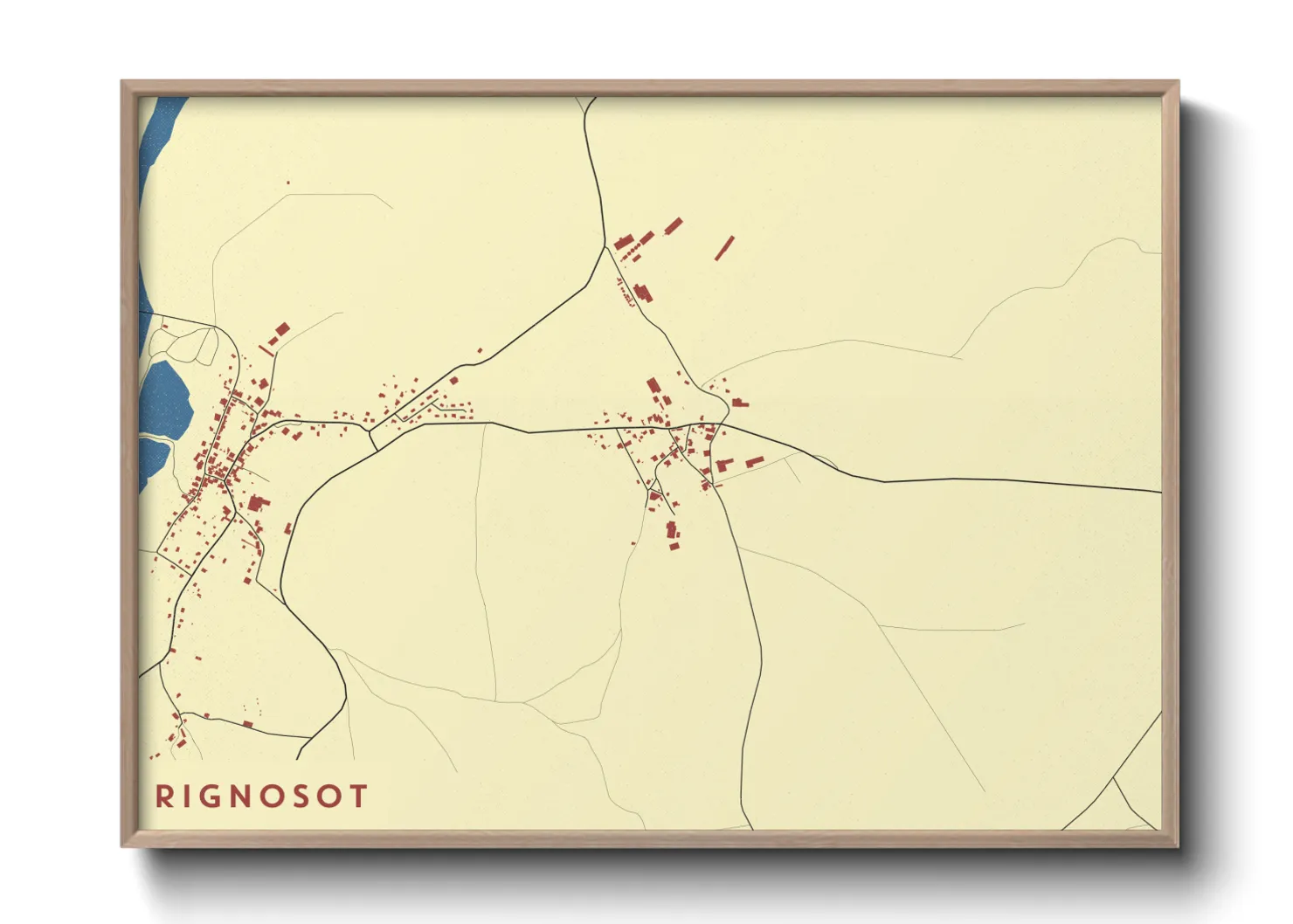 Une affiche de carte sur Rignosot