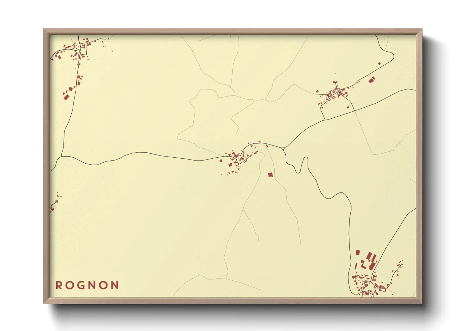 Une affiche de carte sur Rognon