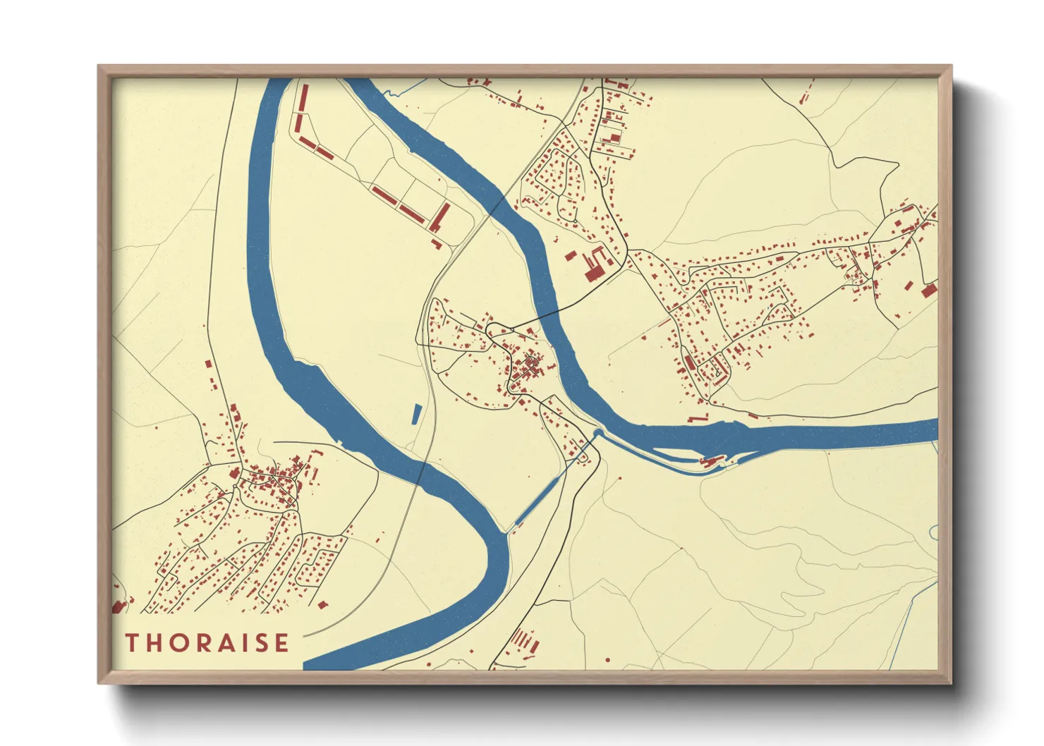 Une affiche de carte sur Thoraise