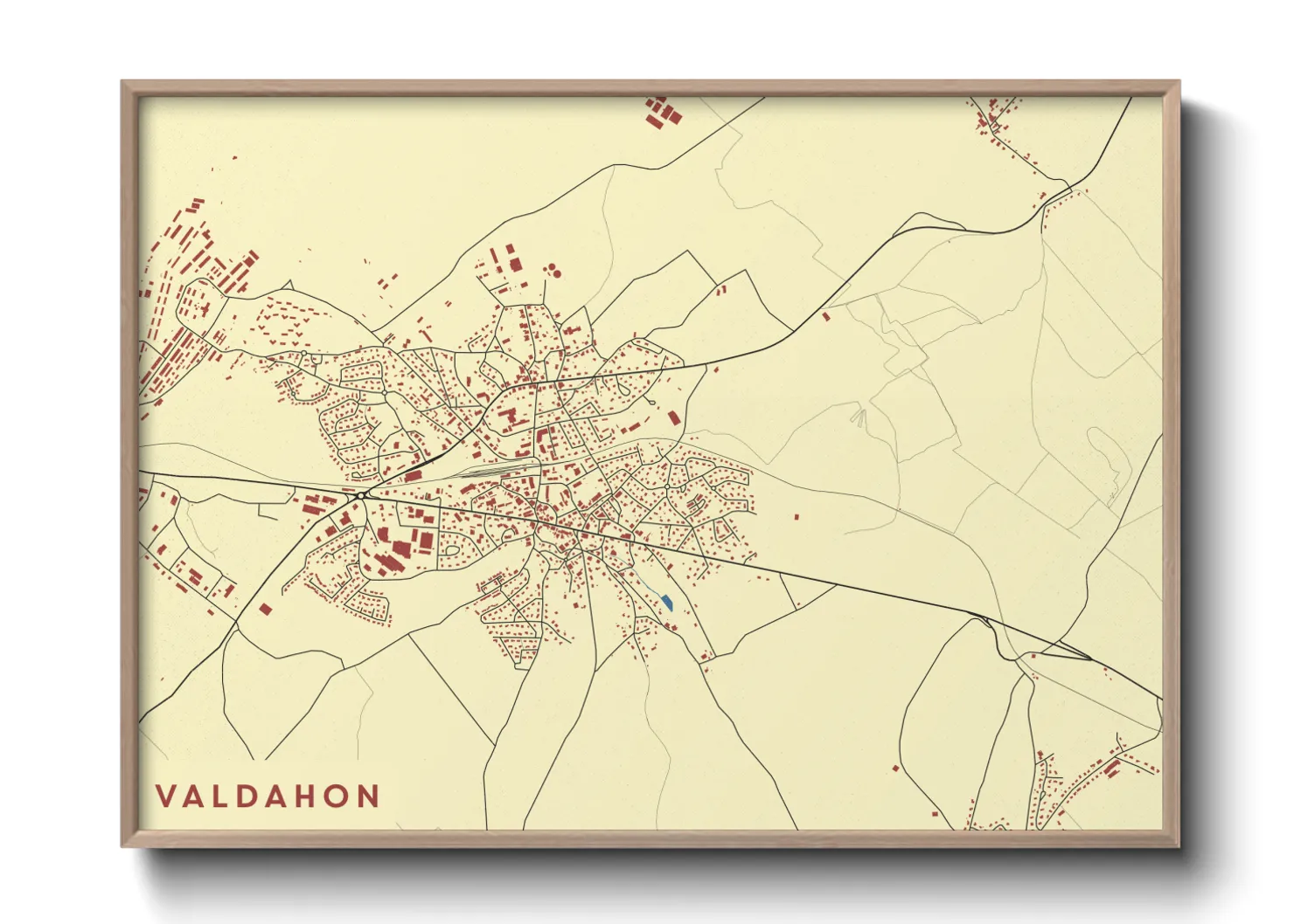 Une affiche de carte sur Valdahon
