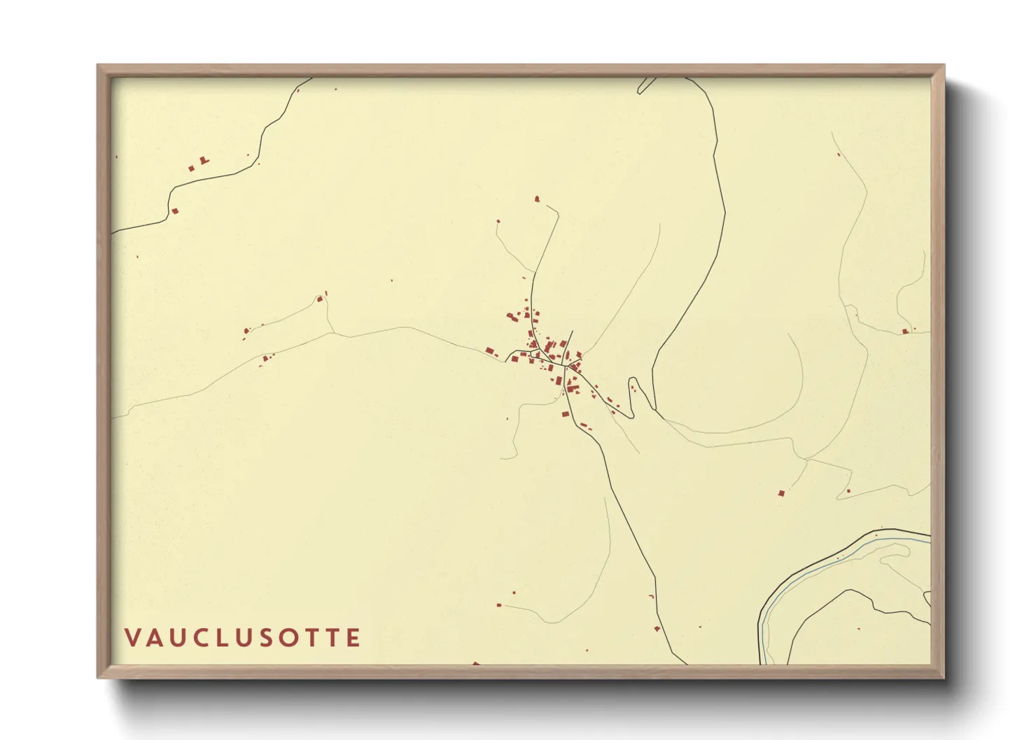 Une affiche de carte sur Vauclusotte