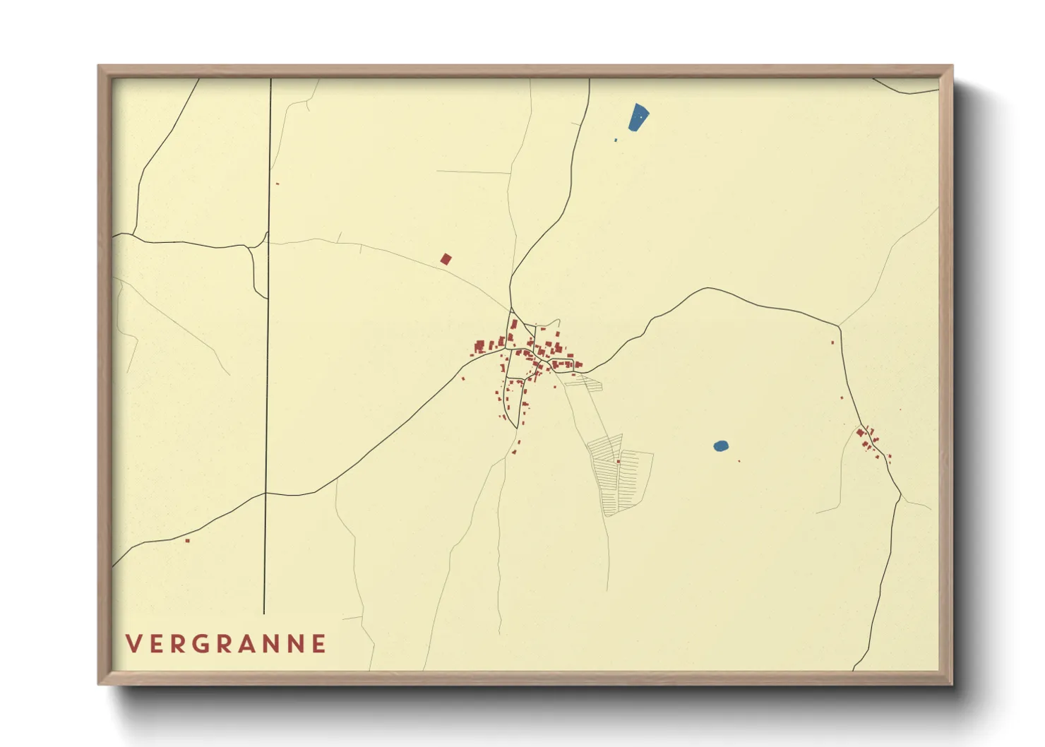 Une affiche de carte sur Vergranne