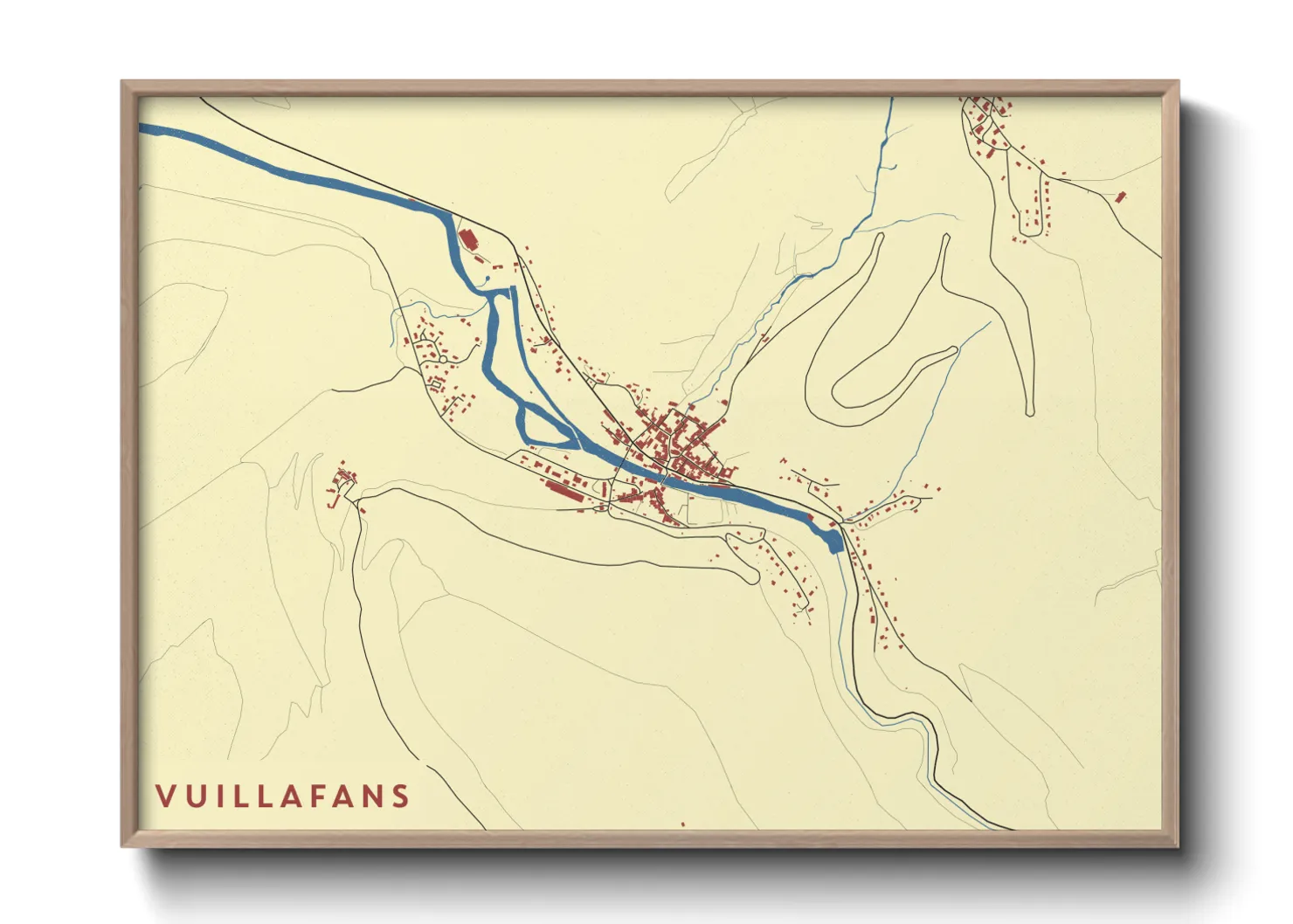Une affiche de carte sur Vuillafans
