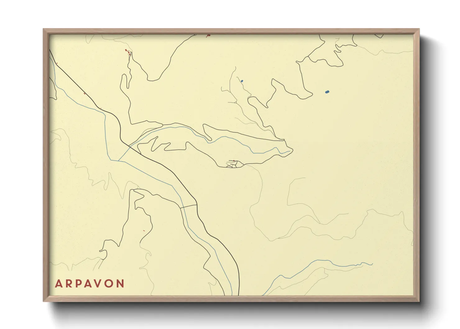 Une affiche de carte sur Arpavon