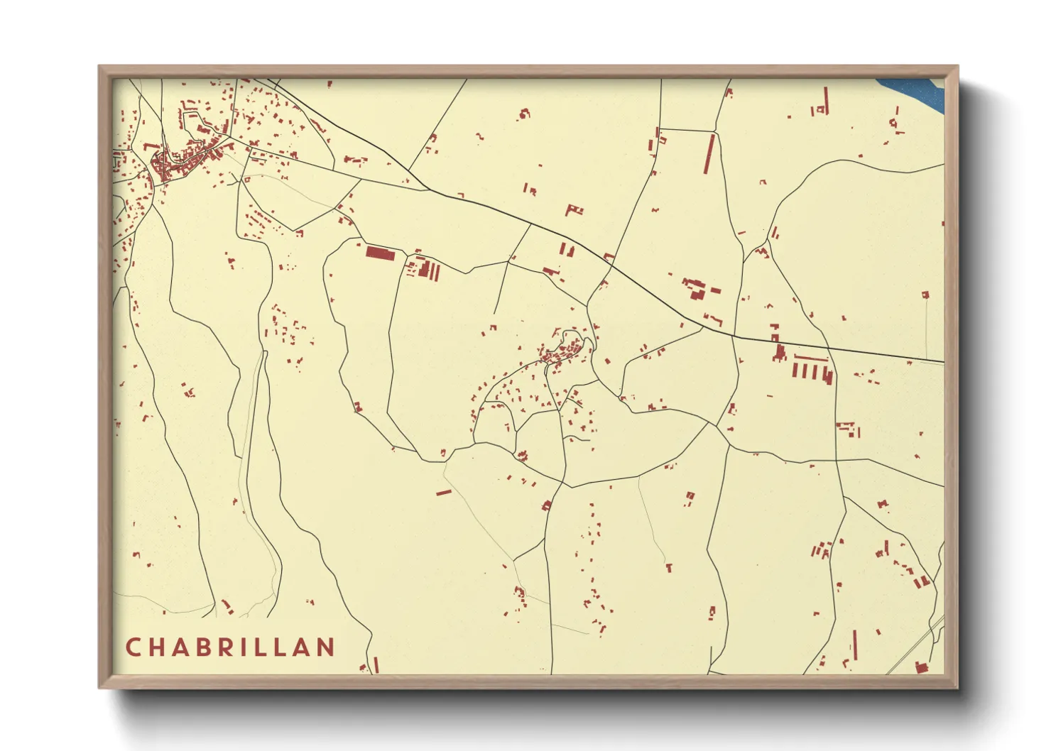 Une affiche de carte sur Chabrillan