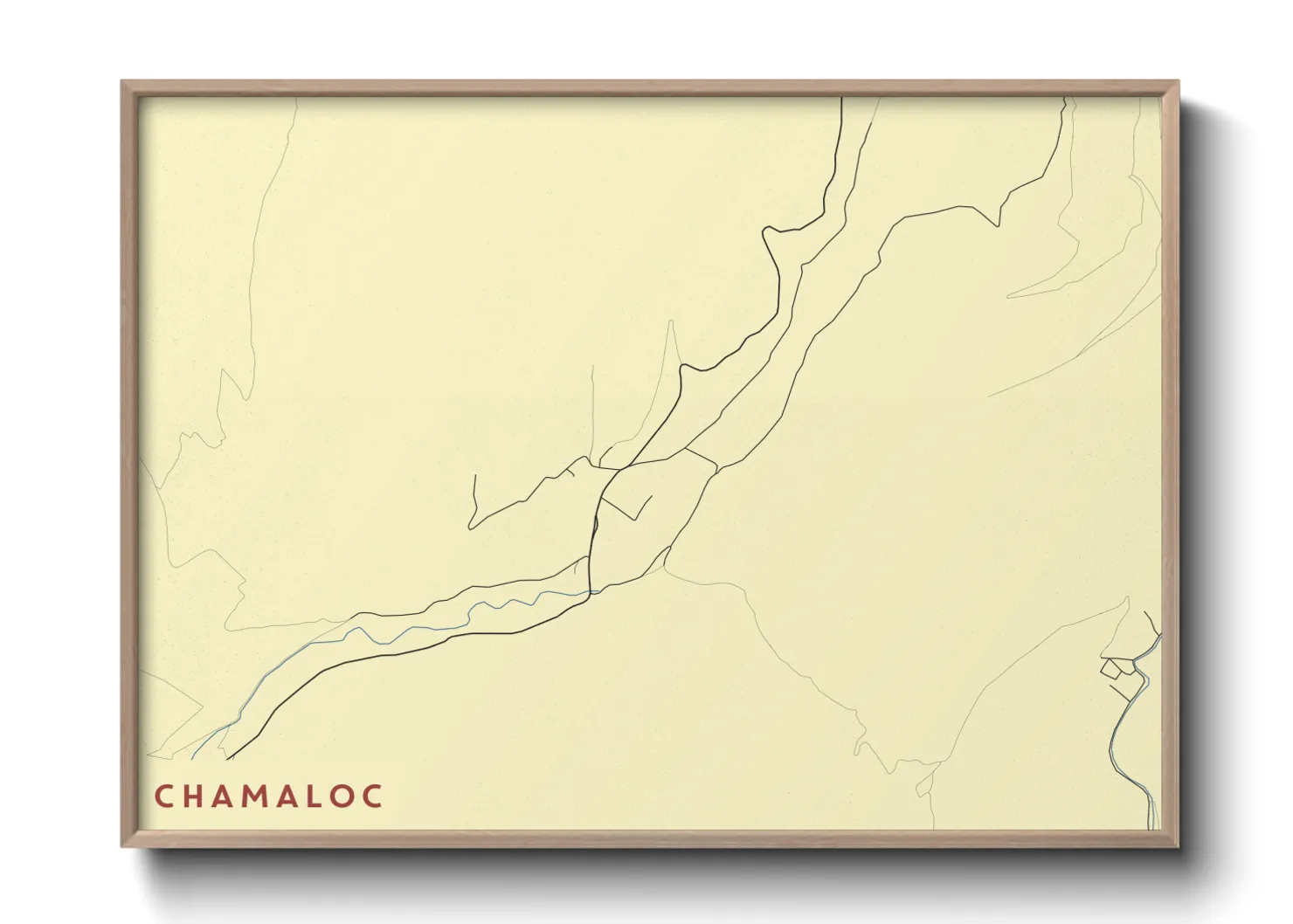 Une affiche de carte sur Chamaloc