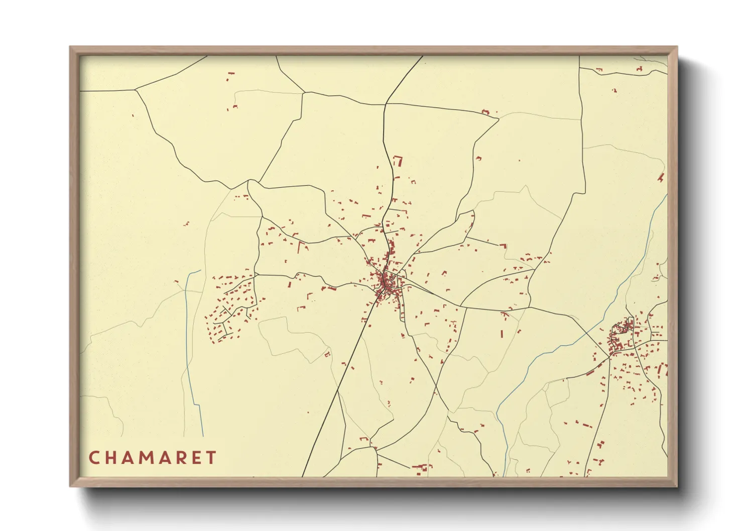 Une affiche de carte sur Chamaret