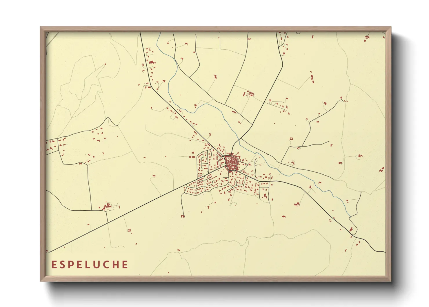 Une affiche de carte sur Espeluche