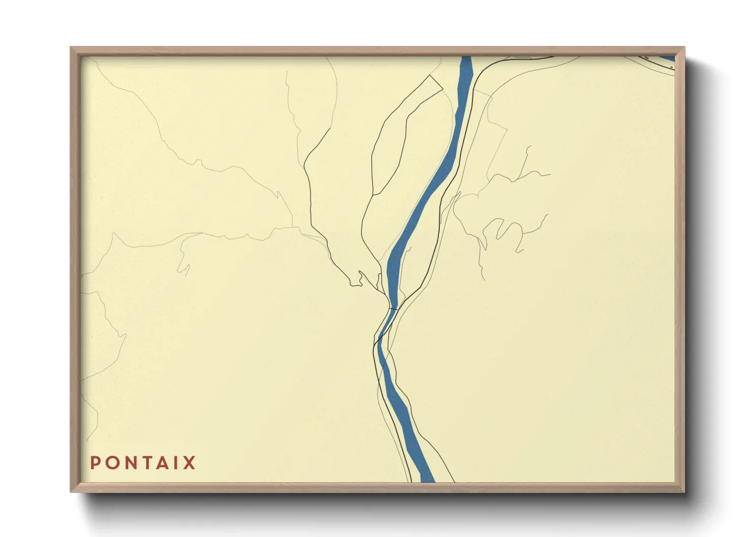 Une affiche de carte sur Pontaix