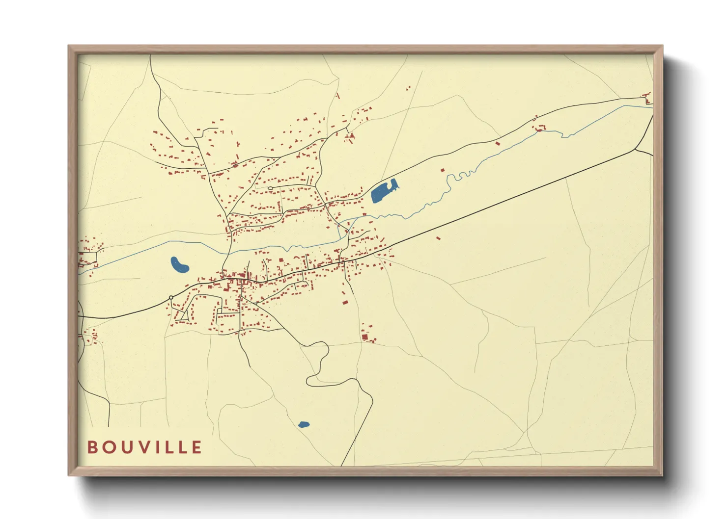 Une affiche de carte sur Bouville