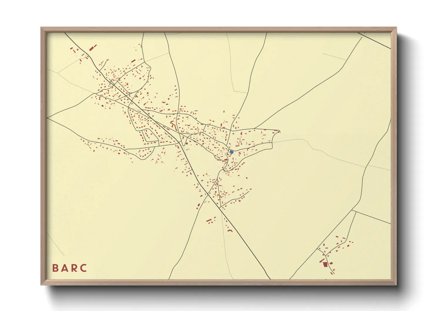 Une affiche de carte sur Barc