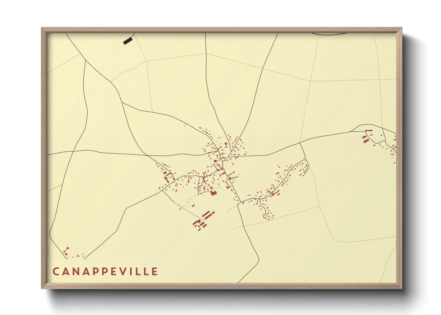 Une affiche de carte sur Canappeville