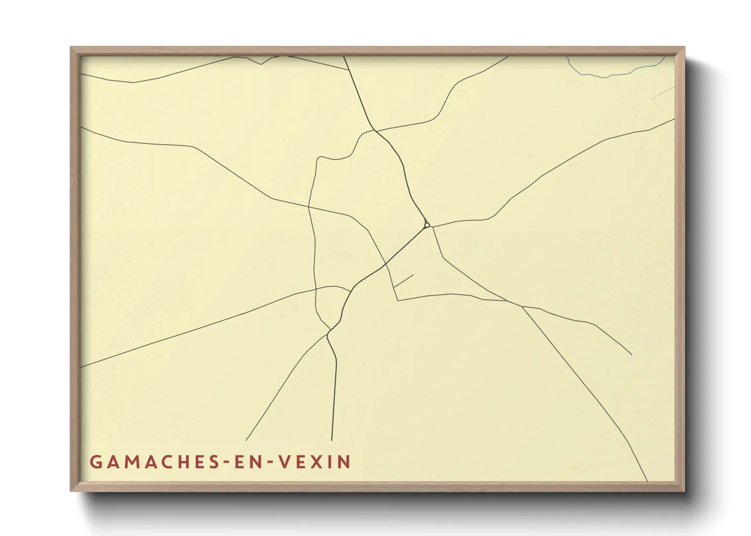 Une affiche de carte sur Gamaches-en-Vexin