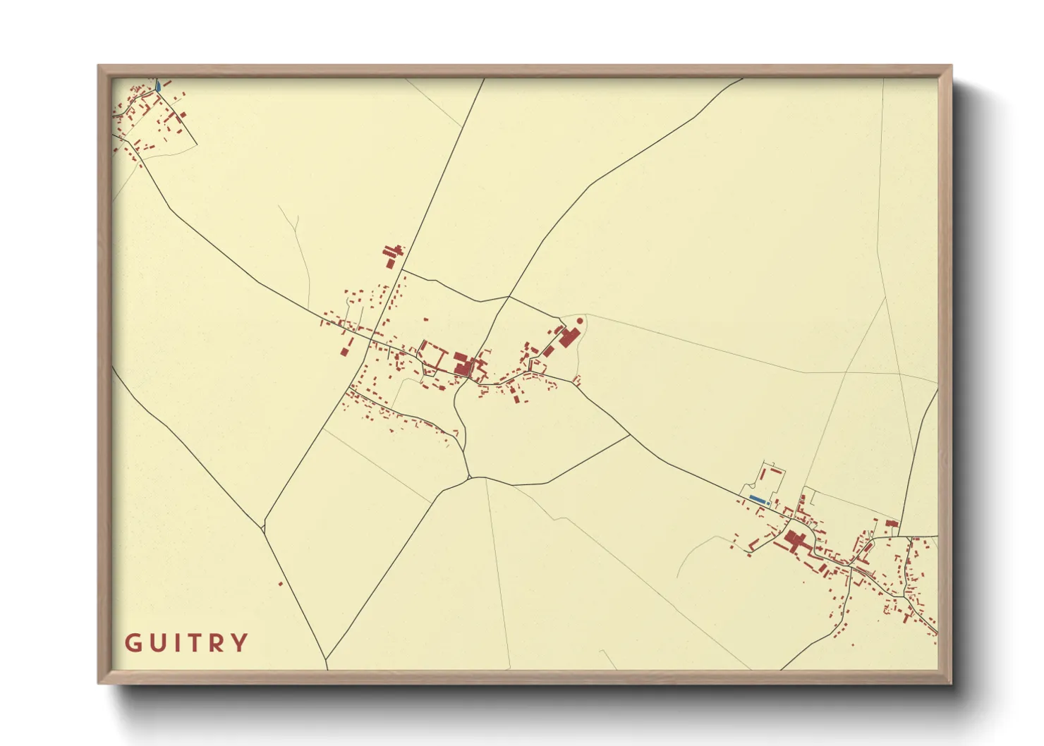 Une affiche de carte sur Guitry