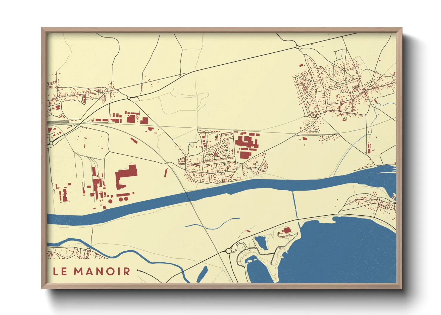 Une affiche de carte sur Le Manoir