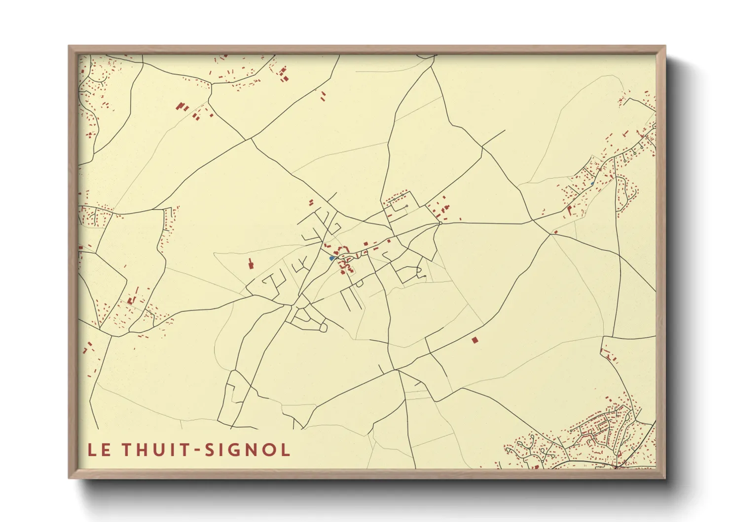 Une affiche de carte sur Le Thuit-Signol