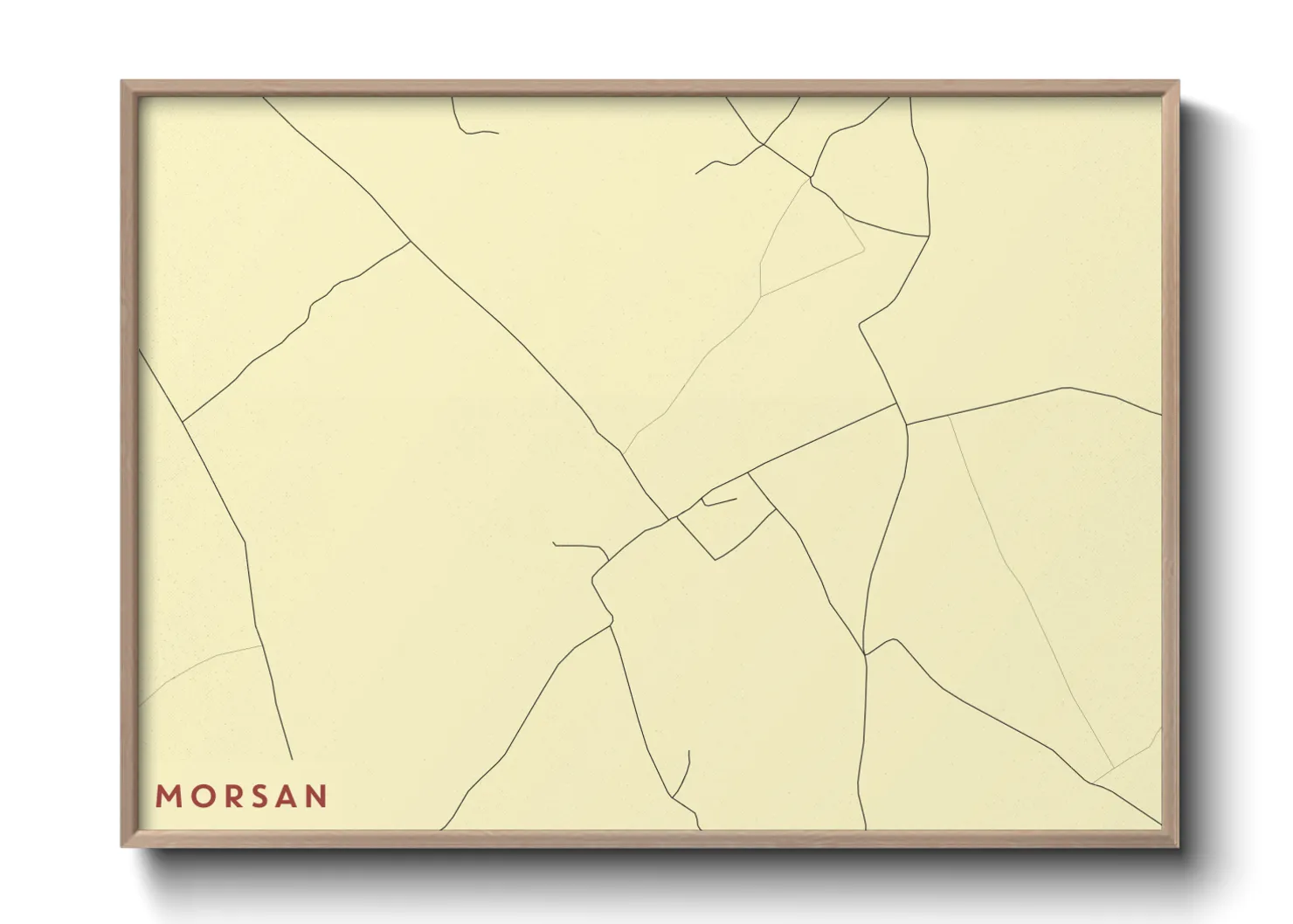 Une affiche de carte sur Morsan