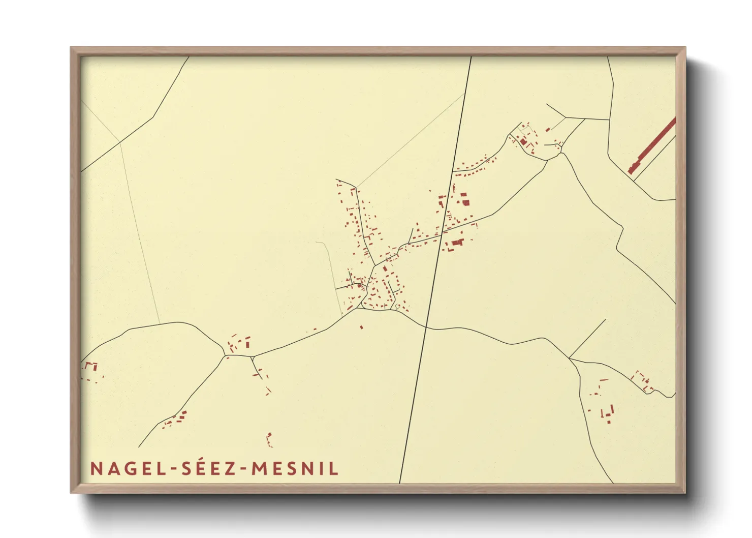 Une affiche de carte sur Nagel-Séez-Mesnil