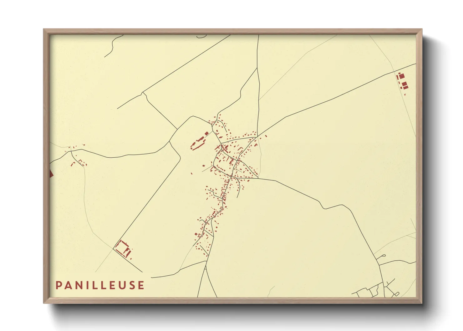 Une affiche de carte sur Panilleuse