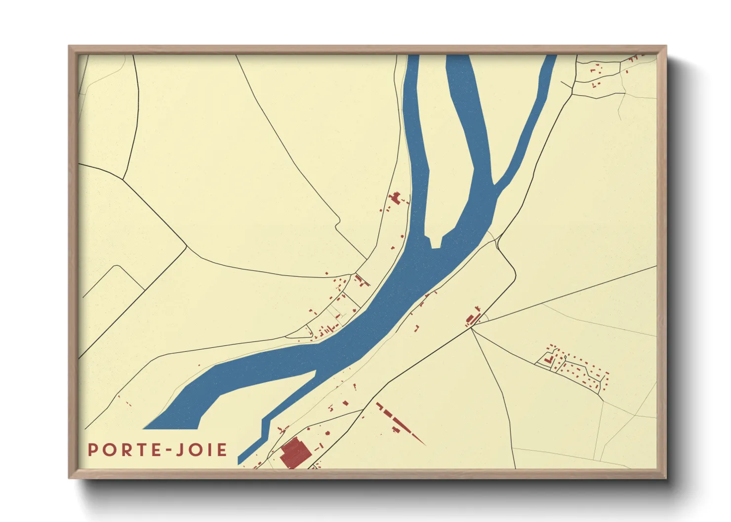 Une affiche de carte sur Porte-Joie