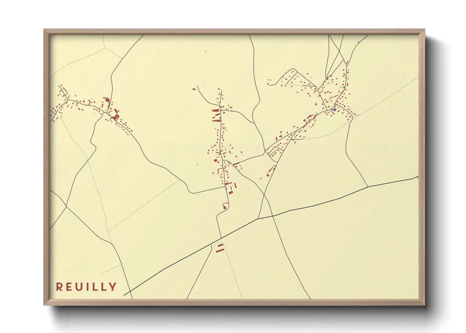 Une affiche de carte sur Reuilly