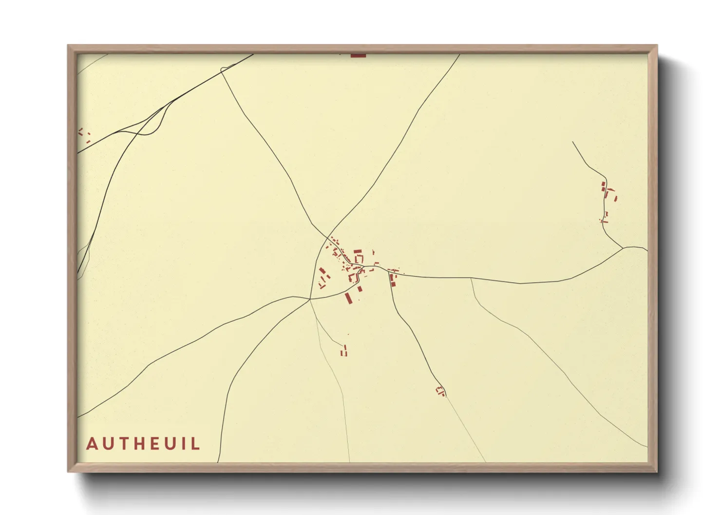 Une affiche de carte sur Autheuil
