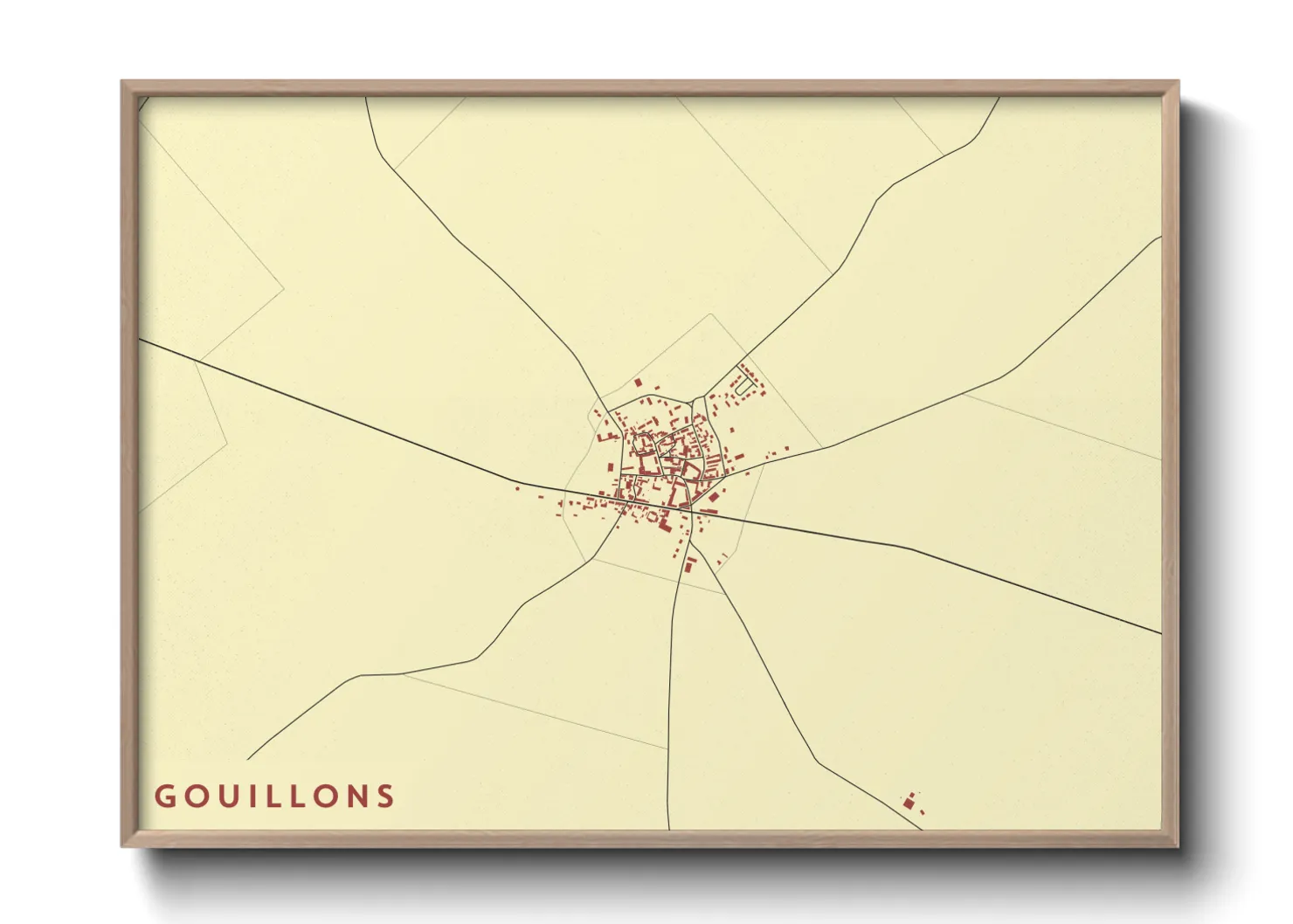 Une affiche de carte sur Gouillons