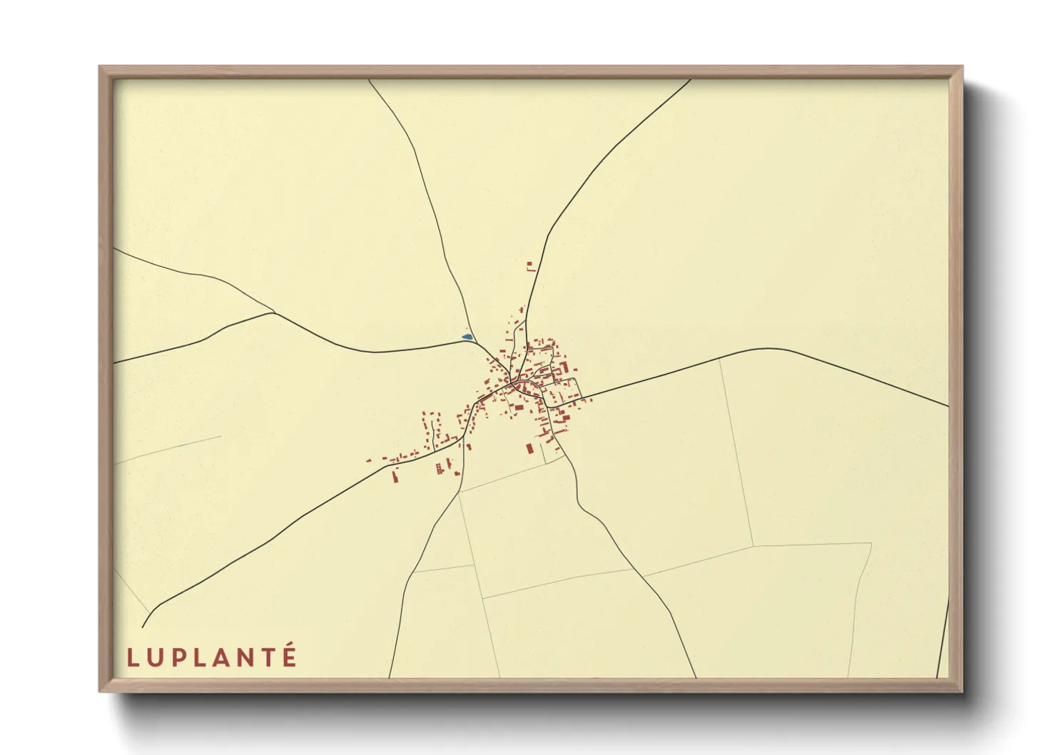 Une affiche de carte sur Luplanté