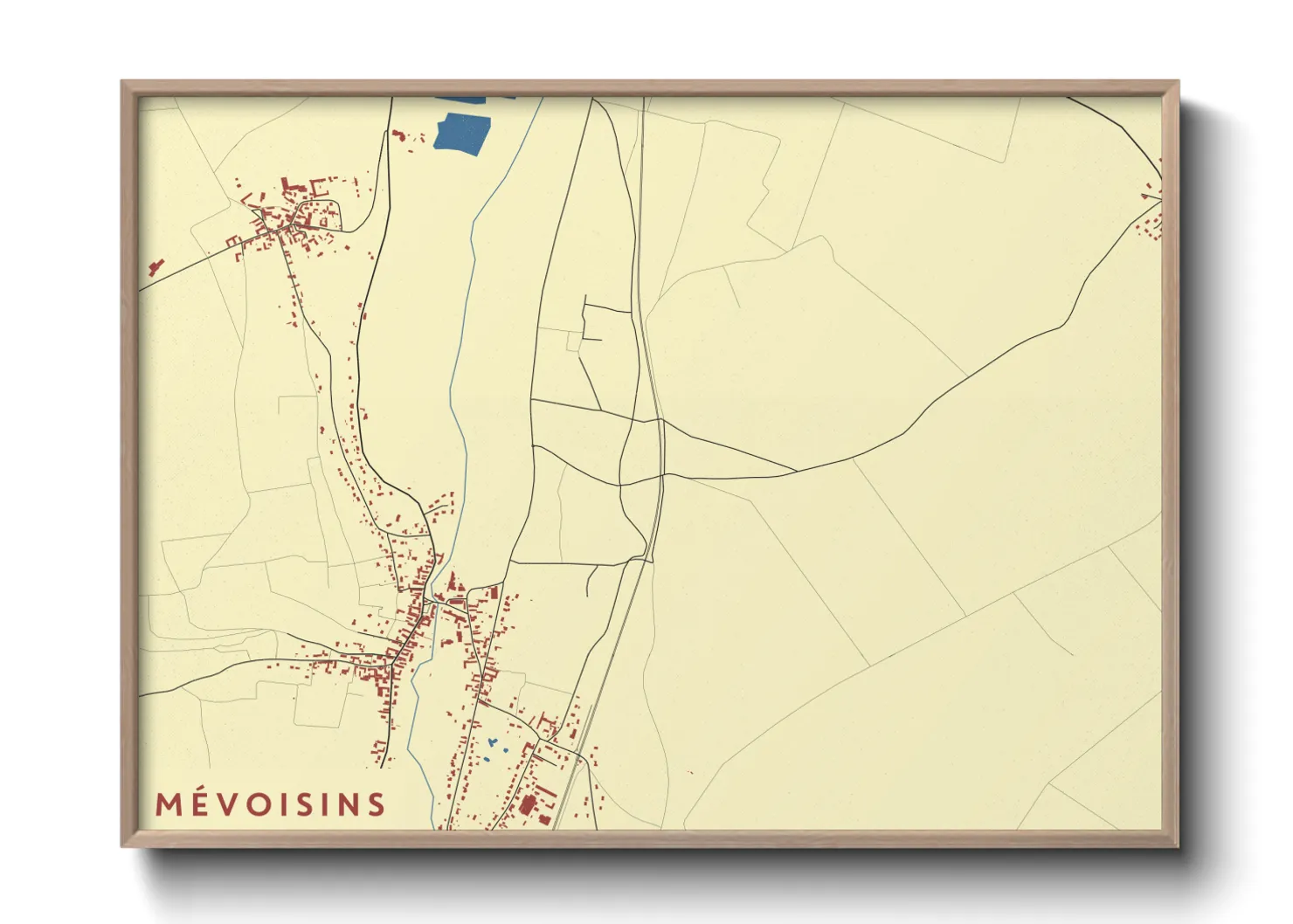 Une affiche de carte sur Mévoisins