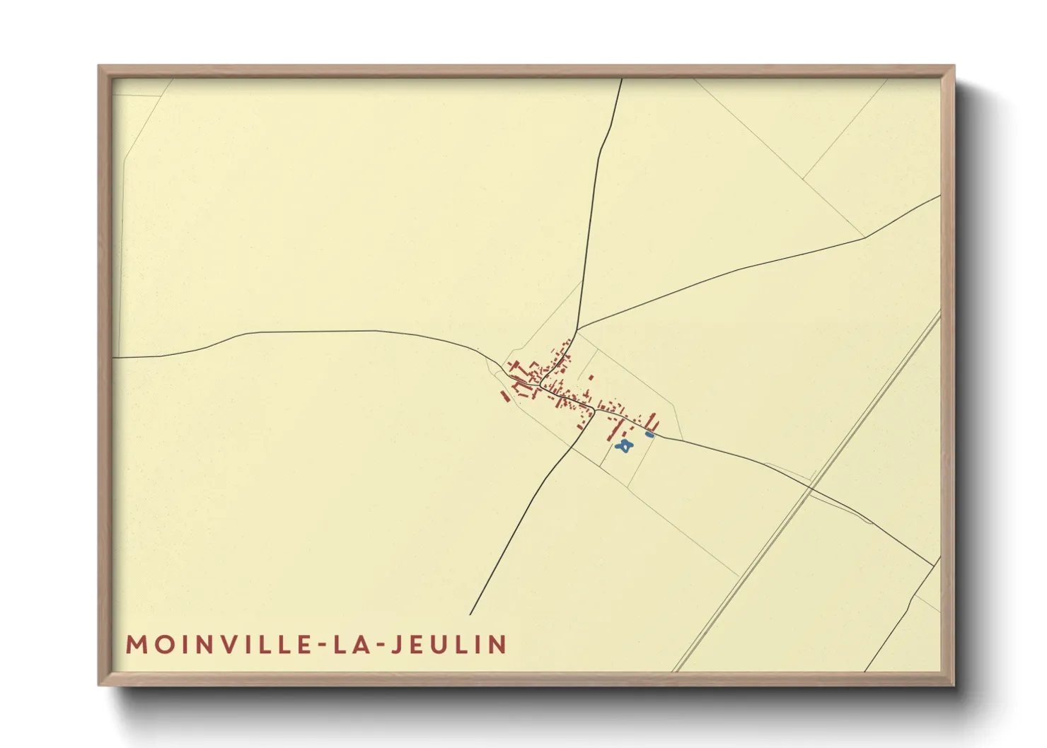 Une affiche de carte sur Moinville-la-Jeulin