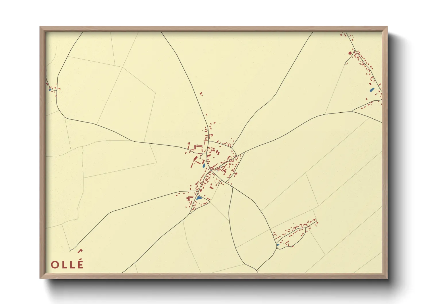 Une affiche de carte sur Ollé